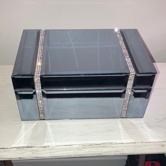 Tahari Storage & Organization Tahari Home Mirrored Jewelry Box W